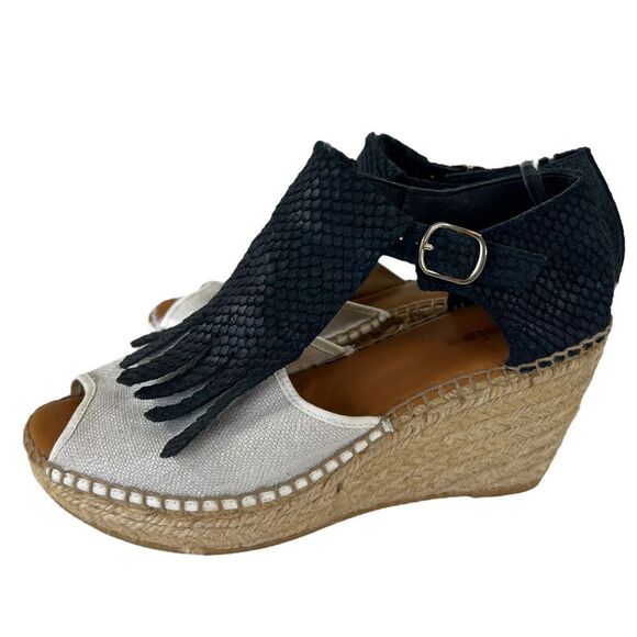 Anthropologie Naguisa Espadrille Wedge Sandals - Picture 1 of 14